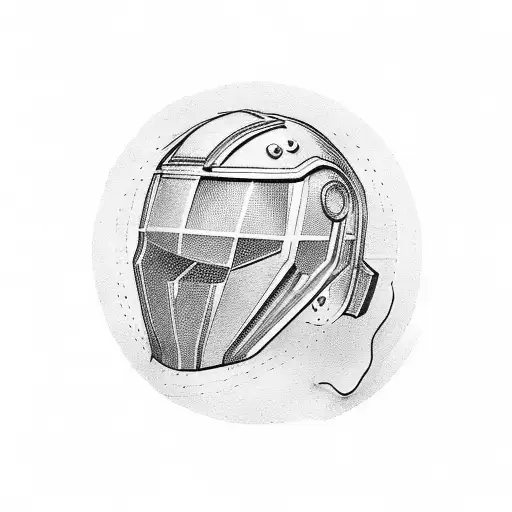 helm of awe tattoo design idea