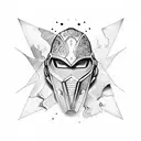 helm of awe tattoo design idea