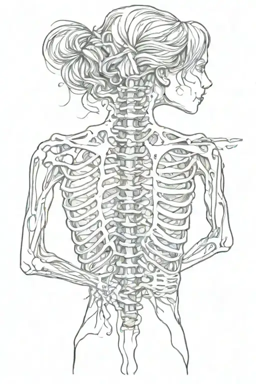 scoliosis awareness tattoo design idea