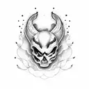 Ace card on fire tattoo design idea