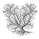 the letters "W R A M" inspired by xxxtentacion tree tattoo design idea