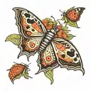 cecropia moth  tattoo design idea