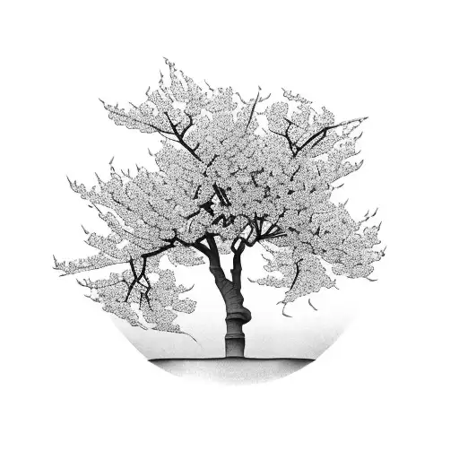 Cherry Blossom Tree tattoo design idea
