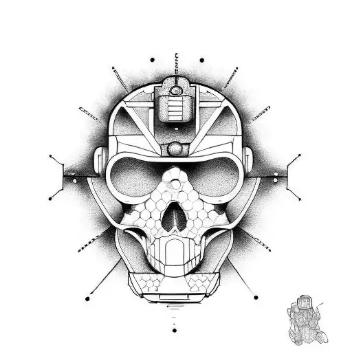 science fiction tattoo design idea