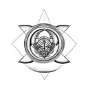 cancer moon astrology tattoo design idea