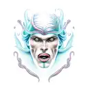 merman gothic  tattoo design idea