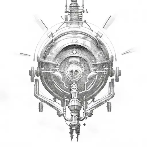 bio shock big daddy little sister tattoo design idea