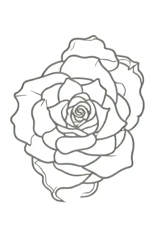 rose with clock tattoo design idea