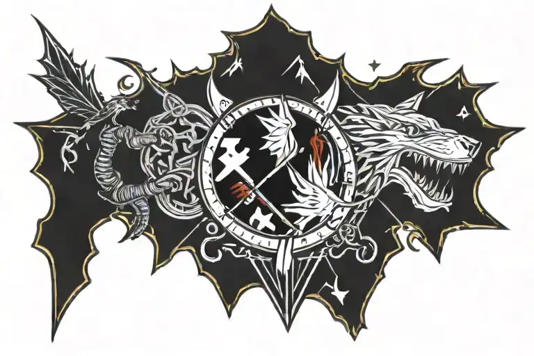 SIgnals the witcher 3 tattoo design idea