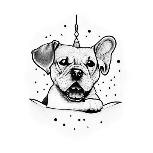 dog balloon twisting tattoo design idea