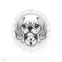 dog balloon twisting tattoo design idea