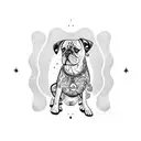 dog balloon twisting tattoo design idea