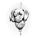 balloon dog tattoo design idea