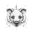 balloon dog tattoo design idea