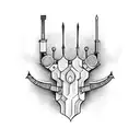 zentangle bug flintlock gun  tattoo design idea