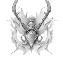 zentangle bug flintlock gun  tattoo design idea