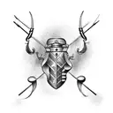 zentangle bug flintlock gun  tattoo design idea