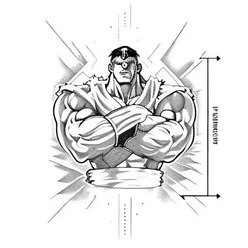street fighter tattoo design idea