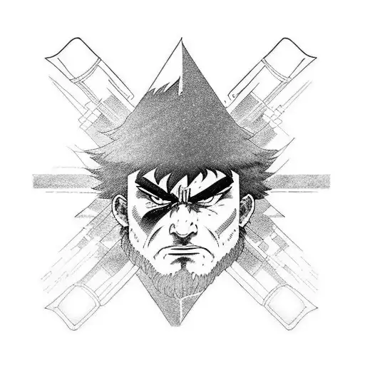 ryu street fighter tattoo design idea