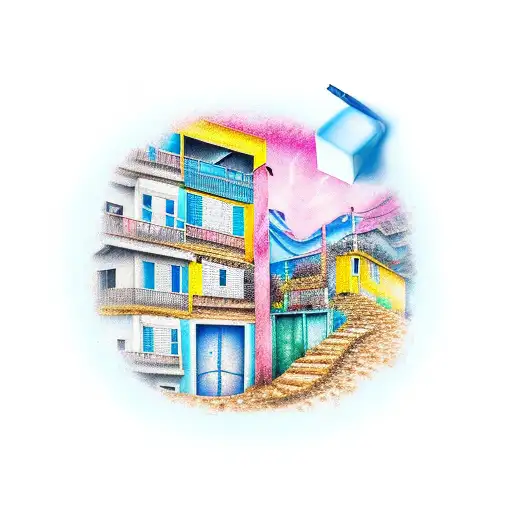 letras FAVELA tattoo design idea