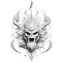 illyrian soldier tattoo design idea