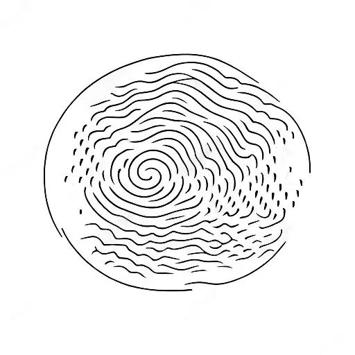 A minimalist interpretation of a techno surfboard cutting through waves tattoo design idea