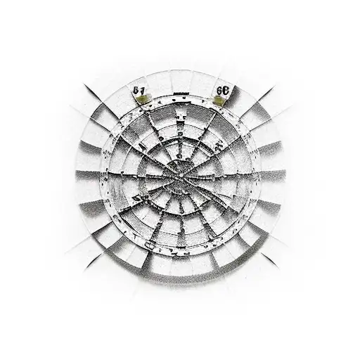 darts and flights tattoo design idea