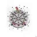 darts and flights tattoo design idea