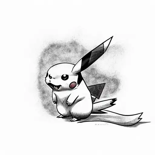 pikachu  tattoo design idea