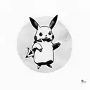 pikachu  tattoo design idea