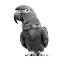 parrot tattoo design idea