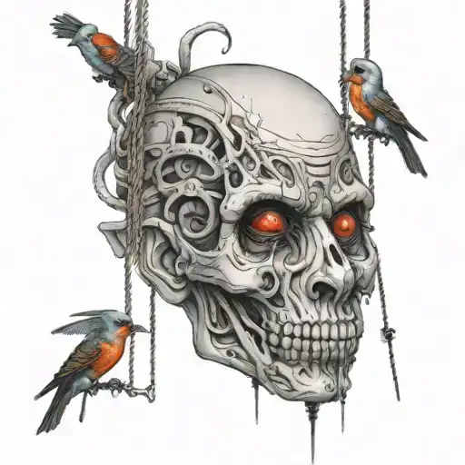 marionette, controlling, abuser tattoo design idea