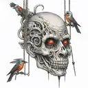 marionette, controlling, abuser tattoo design idea