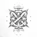 judeo christian Celtic knot tattoo design idea