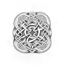 judeo christian Celtic knot tattoo design idea
