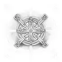 christian Celtic cross crusader tattoo design idea