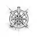 christian Celtic cross crusader tattoo design idea