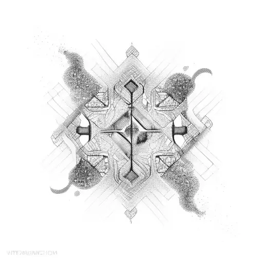 Welding sparks forming a beautiful pattern tattoo design idea