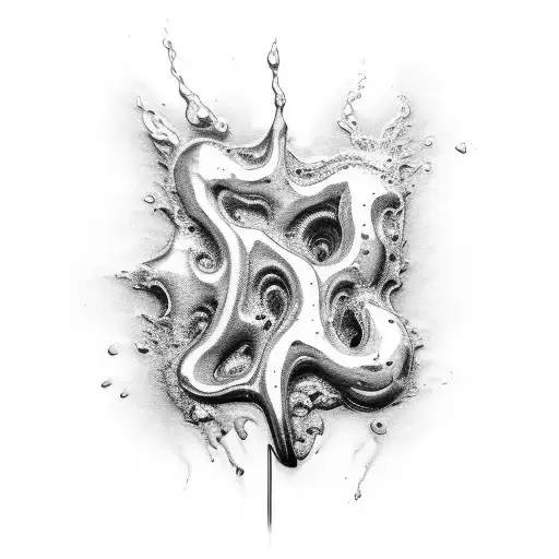 Molten metal flowing into a weld joint tattoo design idea