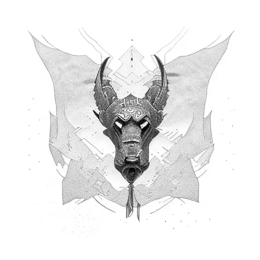 Courage and honor tattoo design idea