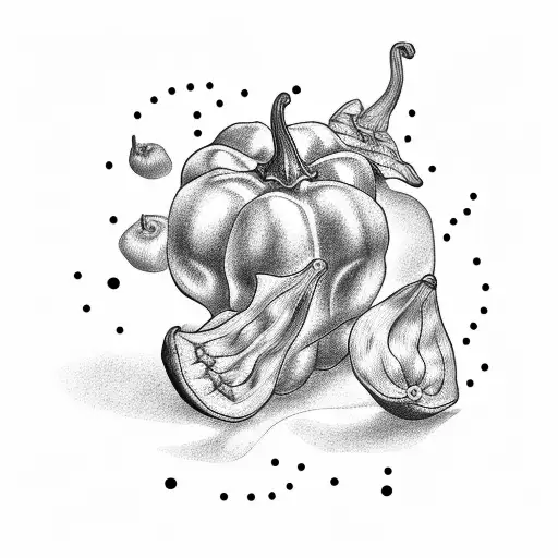 3 chili pepper tattoo design idea