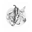 3 chili pepper tattoo design idea