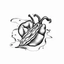 3 chili pepper tattoo design idea