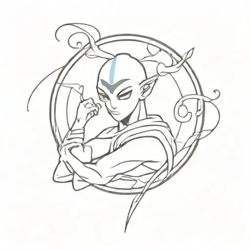 avatar last airbender tattoo design idea
