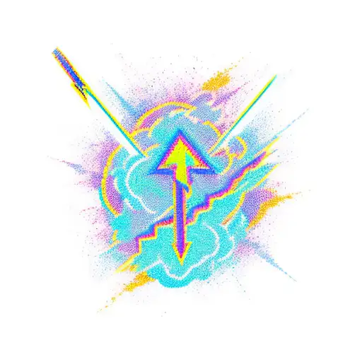 thunder bolt tattoo design idea