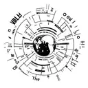 a globe with the writing "the world is yours" around it  tattoo design idea