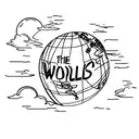 a globe with the writing "the world is yours" around it  tattoo design idea
