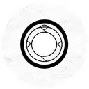 art deco circle tattoo design idea