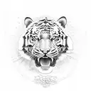 thai style tiger tattoo large tattoo design idea