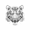 thai style tiger tattoo large tattoo design idea